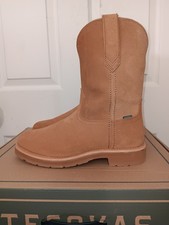 Tecova Rugged Roper Cashew Roughout Men's 9.5D Soft Toe NIB