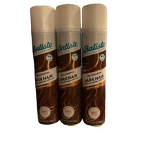 NEW Batiste Dry Shampoo Dark Brunette 3-Pack No White Residue