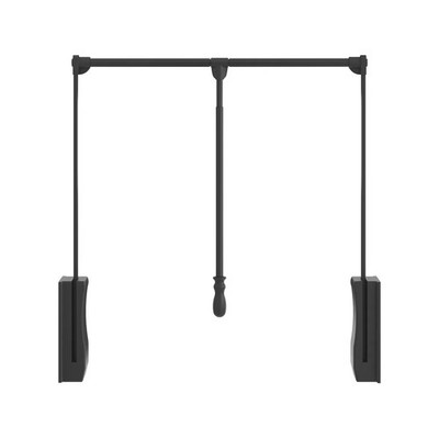 G04D Soft Close Pull Down Closet Expandable Wardrobe Lift System 32.6''-45.2