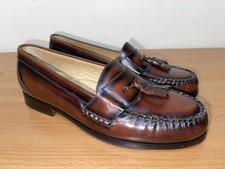 NEW G.H. Bass Co. Brown Leather Slip-On Tassel Dress Loafer Men Sz 8.5