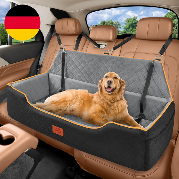 GL Glenslave Hundeautositz FüR GroßE/Mittlere Hunde, Bequemes Hundeautobett Pet-image