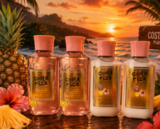 4x Bath Body Works COSTA RICA - 2x Body Wash 2x Body Lotion Lot Pineapple