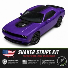 Shaker Stripes Full Set Vinyl Graphics -fits Dodge Challenger 2009-2023 Shaker Stripes Full Set Vinyl Graphics -fits Dodge Challenger 2009-2023