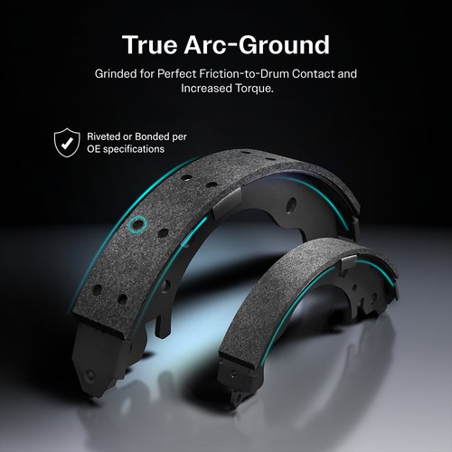 Front Rear Ceramic Brake Pads Drum Shoes Kit For 2013-2022 Ford F-350 Super Duty - Picture 12 of 13