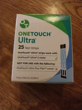 OneTouch Ultra 25 Blood Glucose Test Strips  Exp 03/31/2026 Factory Sealed