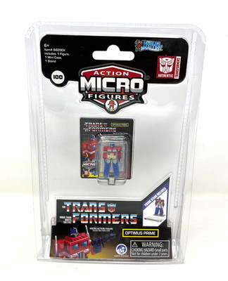 World's Smallest Micro Figure Transformers Optimus Prime w/Case & Stand