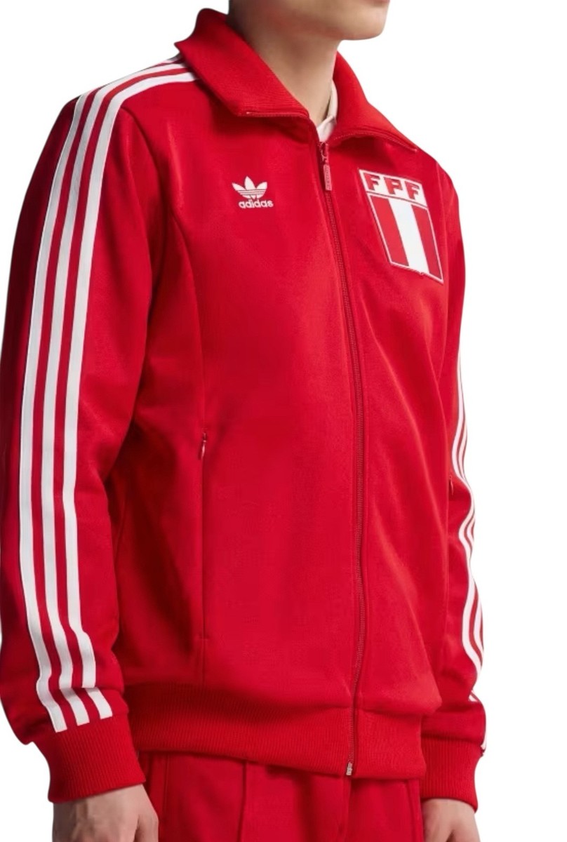 Adidas Originals PERU Tracksuit Jacket AND Pants 1978 Red Men's