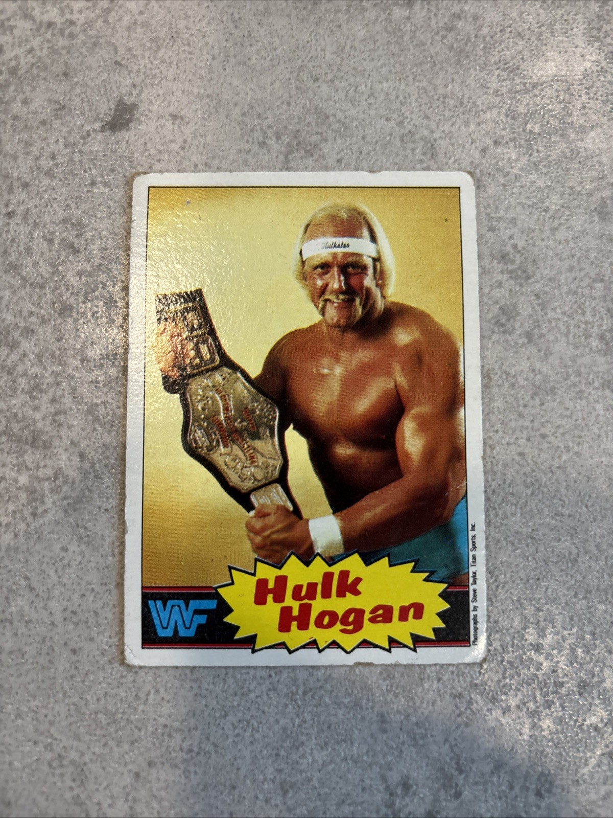 Topps 1985 WWF Pro Wrestling Stars Card #1 Hulk Hogan Trading Card Original