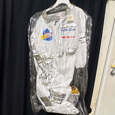 Melissa  Doug Astronaut Costume Complete Outfit White/Silver/Gold Zipper