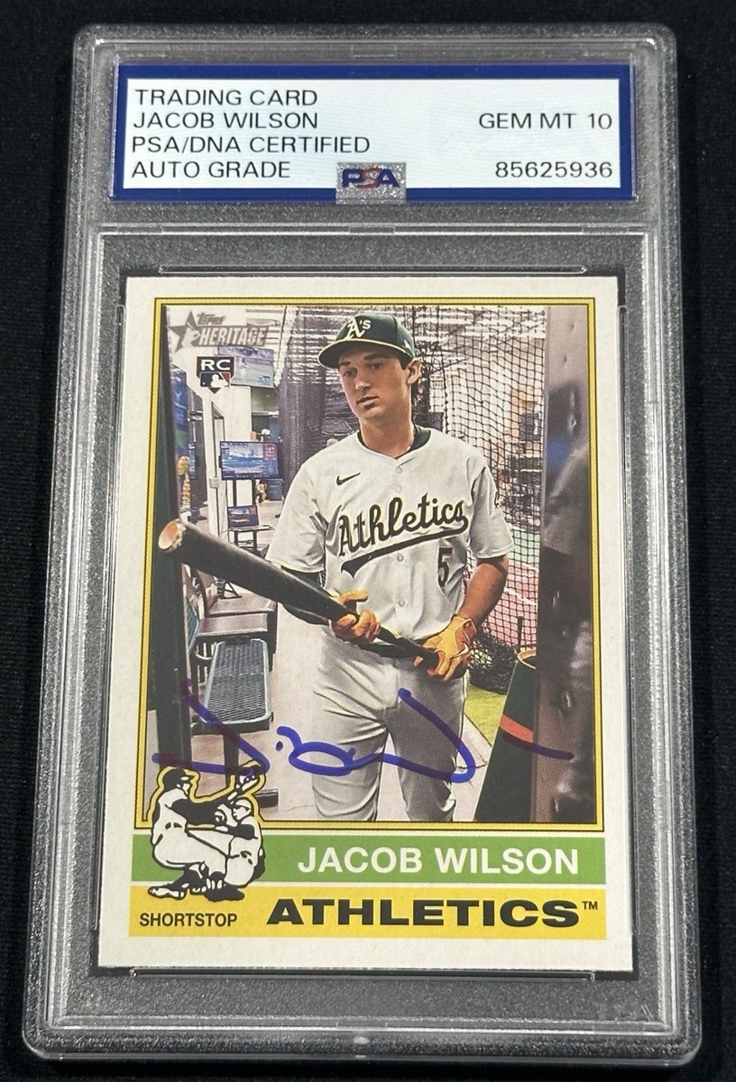 2025 Topps Heritage Signed Jacob Wilson Image Variation SP Auto