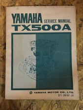 Yamaha Manuale di servizio TX500 A TX 500 1973 Service Manual
