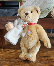 2003 Steiff Paul Wolf Wolff Teddy Bear Set 12" with Wolf Puppet LTD 1500