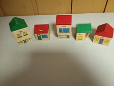 Brio Wooden Railway Vintage #33379 Small Town Good Condition