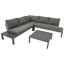 Lounge Set Aluminium Outdoor Gartenmöbel Ecksofa Tisch Sitzgruppe Terrasse