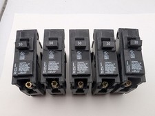 5x Siemens Q130 30 AMP Single Pole Circuit Breaker Type QP 130 120/240v