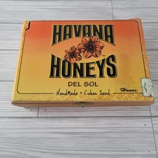Havana Honeys Del sol Wooden Vanilla Cigar Box Empty Box