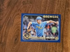 2024 Topps Update #US87 Hoby Milner Royal Blue Milwaukee Brewers
