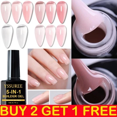 E-BESTDEAL 5 in 1 New Builder Gel UV LED Gel Nail Polish Nail Extension Quick Builder Gel