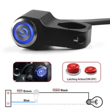 Motorcycle ATV 7/8" Handlebar Switch Headlight Fog Spot Light ON OFF Horn Button