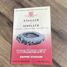 England v Scotland Official Programme Wembley Empire Stadium 6 Apr 1963
