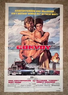Convoy 1978 Movie Poster 27x41 Kris Kristofferson Ali McGraw