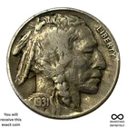 1931 S Buffalo nickel X-1605