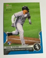 2020 Topps Now YERMIN MERCEDES BLUE RC #47/49 Made White Sox 1ST NOW #12