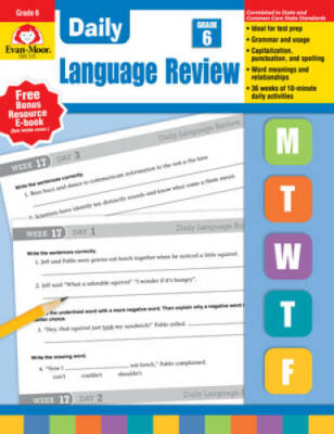 Daily Language Review, Grade 6 - Paperback By Jill Norris - GOOD