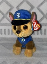 Ty Beanie Boos Paw Patrol  Chase  the Puppy Dog 6  Small Plush Toy