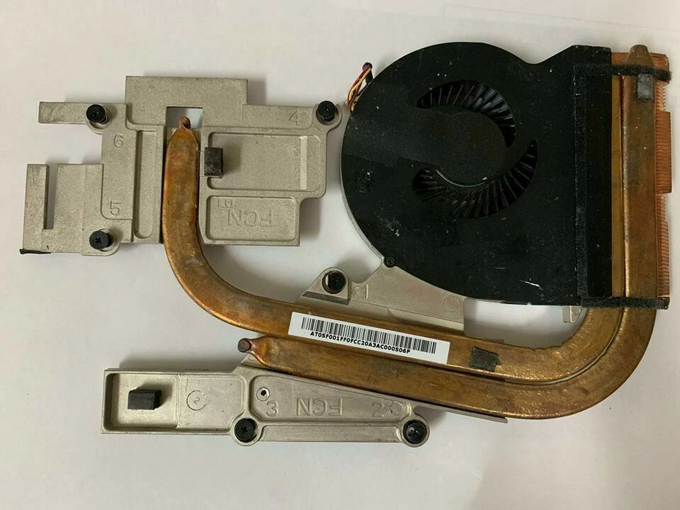 Подлинный охлаждающий радиатор и вентилятор Lenovo IdeaPad серии Y510 p/n AT0SF001FF0FCC - Изображение 2 из 2