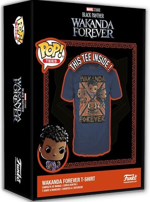 T-shirt Funko POP! Tees Marvel Black Pander - Wakanda Forever Group Gr.M NEU 