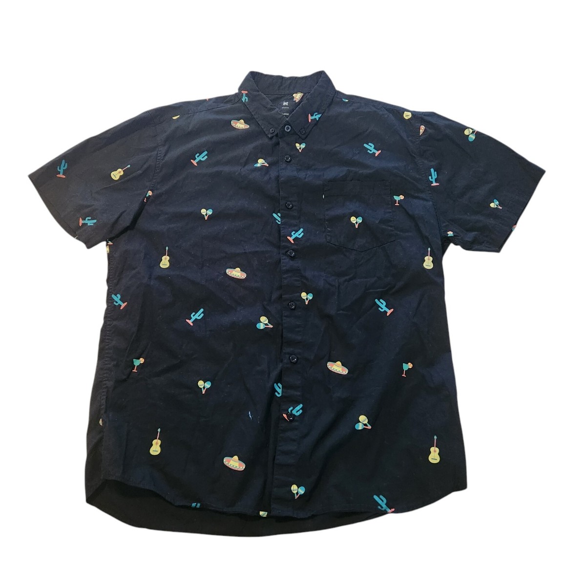 cinco de mayo dress shirts Amazon.com: Cinco De Mayo Shirts for Men Mexico Button Down Shirt Hawaiian  Tropical Tees Summer Short Sleeve Outfit Black : Clothing, Shoes & Jewelry