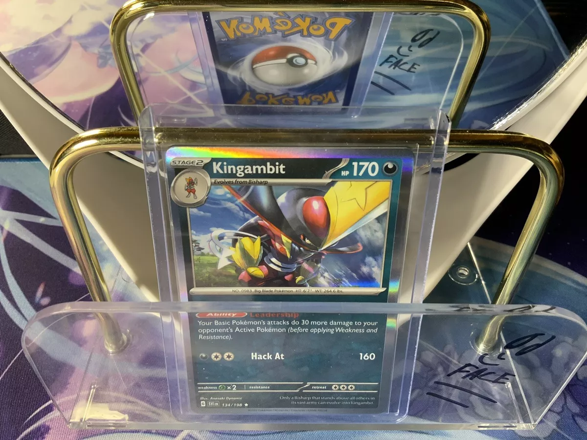 Pokemon : SV SCARLET & VIOLET KINGAMBIT 134/198 RARE HOLO REVERSE