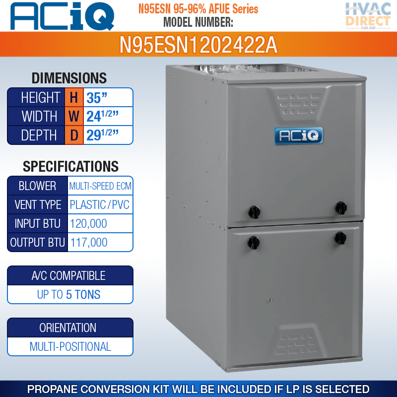 Gas Valve Heil G96vtn 60,000 BTU 96% ACiQ Stage Communicating