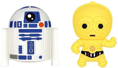 Star Wars R2-D2 and C-3PO 3D Foam Kitchen Refrigerator Fridge Magnet (2 Pack)