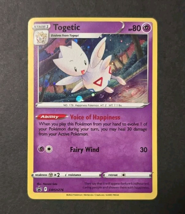 Togetic #SWSH276 POKEMON TCG SWSH: Sword & Shield Promo Cards BLACK STAR HOLO