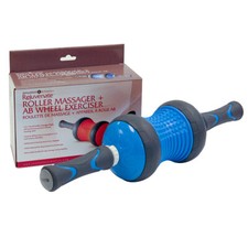 2-In-1 Roller Massager Ab Wheel Exerciser   Strength  Relief