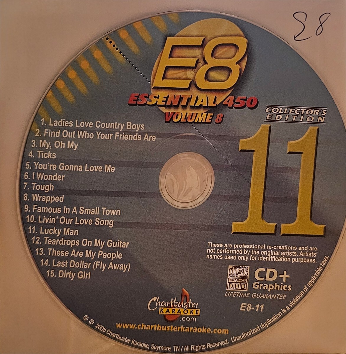 E8 11 ESSENTIAL 450 COLLECTION CHARTBUSTER KARAOKE CDG
