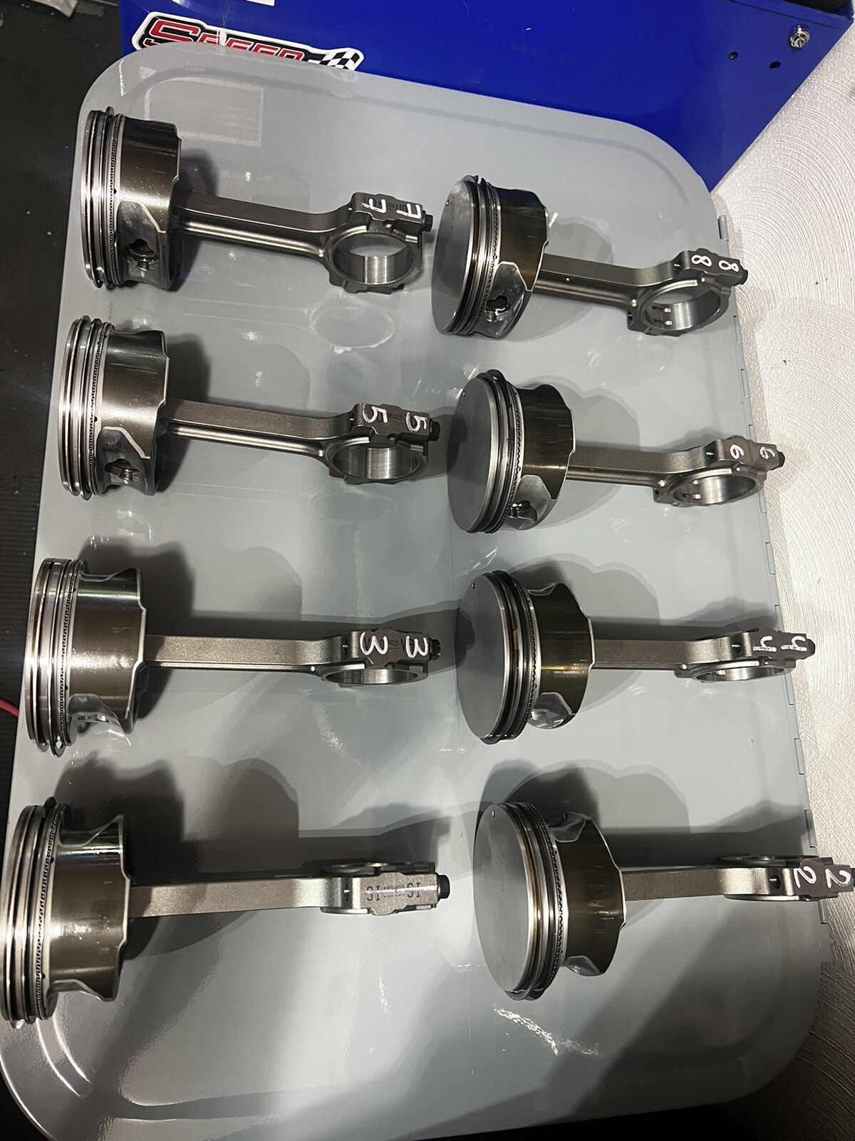 (8) GEN 4 LS3/L92 RODS AND PISTONS LSX 6.2 GM Chevy 4.065 Flat Top eBay