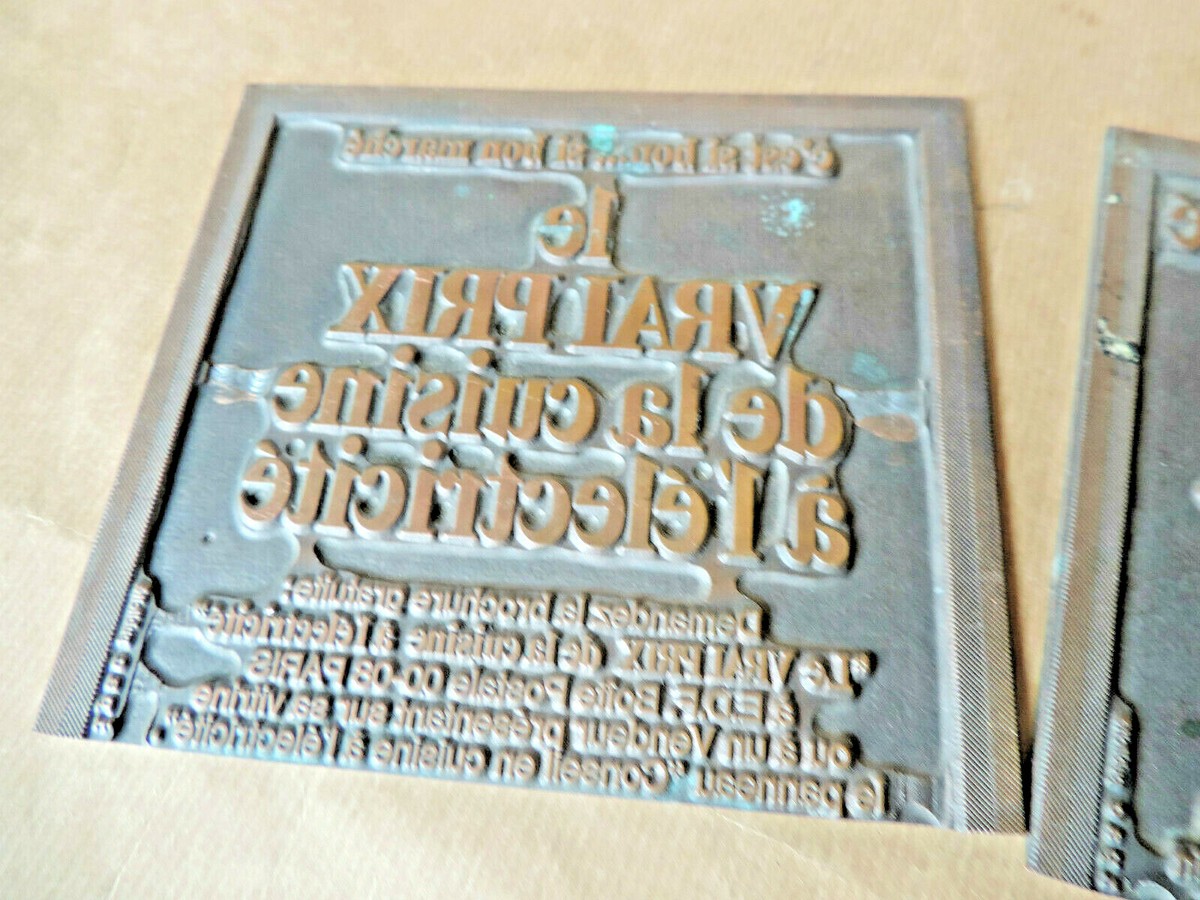 Ancienne Plaque D'imprimerie - Carte De La Ville De Toul - Outil D'impression Rare