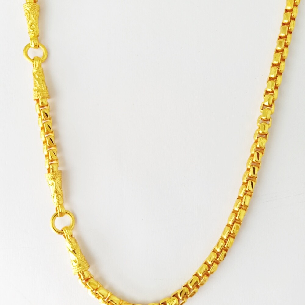 Chain Gold Filled Allergy 35Wicuas Yellow Gold Plated Necklace