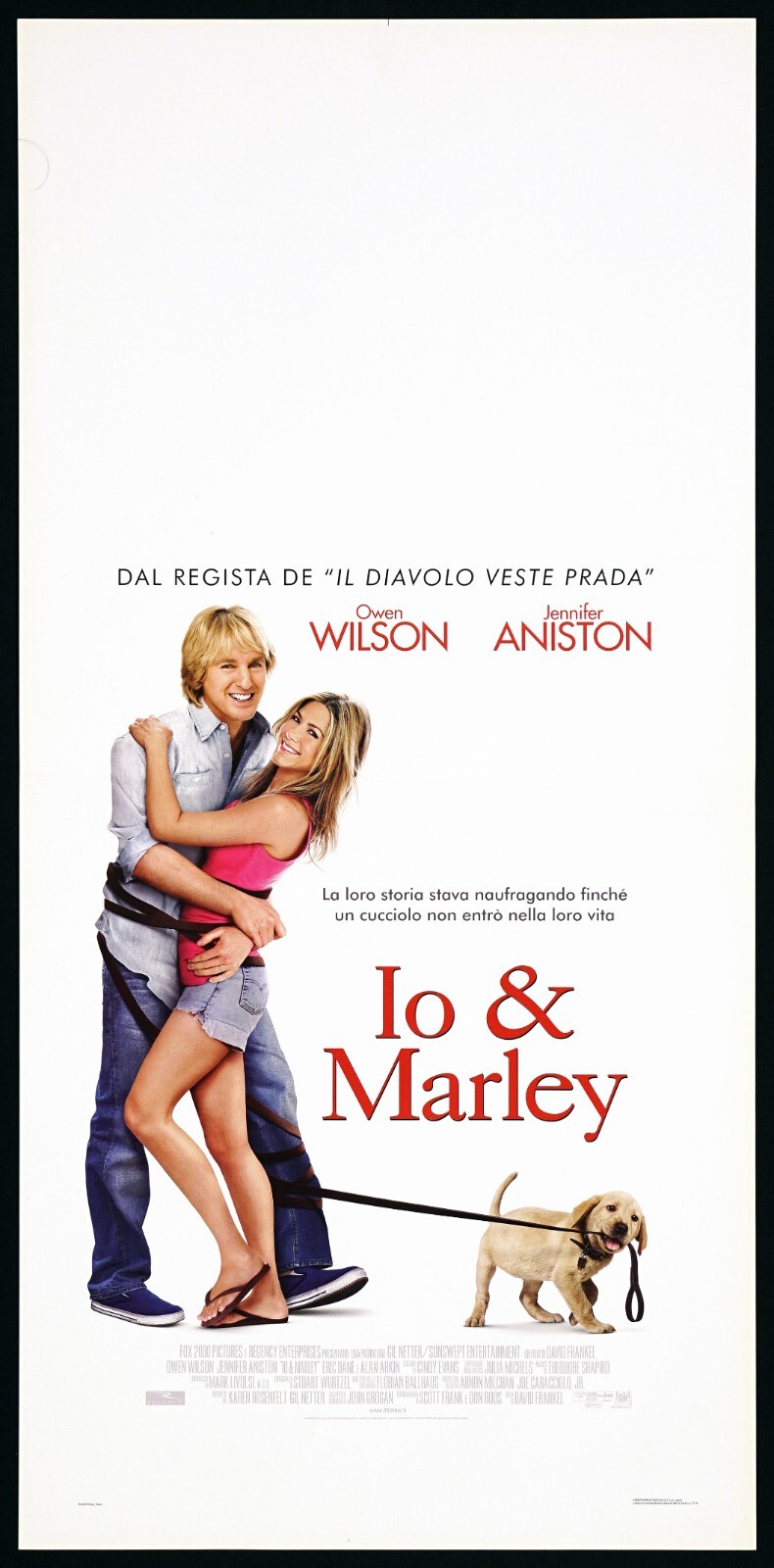 Locandina originale film Io & Marley (2008) - Regia di David Frankel