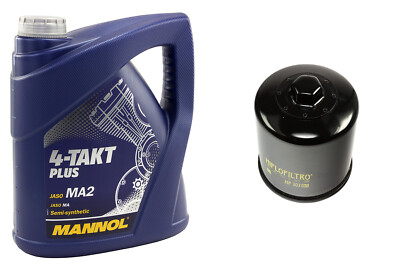 Motoröl Ölfilter HF303RC Set 10W40 4 Liter für Honda Kawasaki ZZR Yamaha YZF 