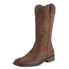 SheSole Womens Ladies Cowgirl Western Cowboy Boots Vintage Bridal Shoes Brown