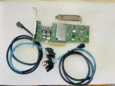 LSI SAS 9340-8i SAS3008 M1215 12Gbps SAS HBA  + 2*SFF8643 SATA Cable