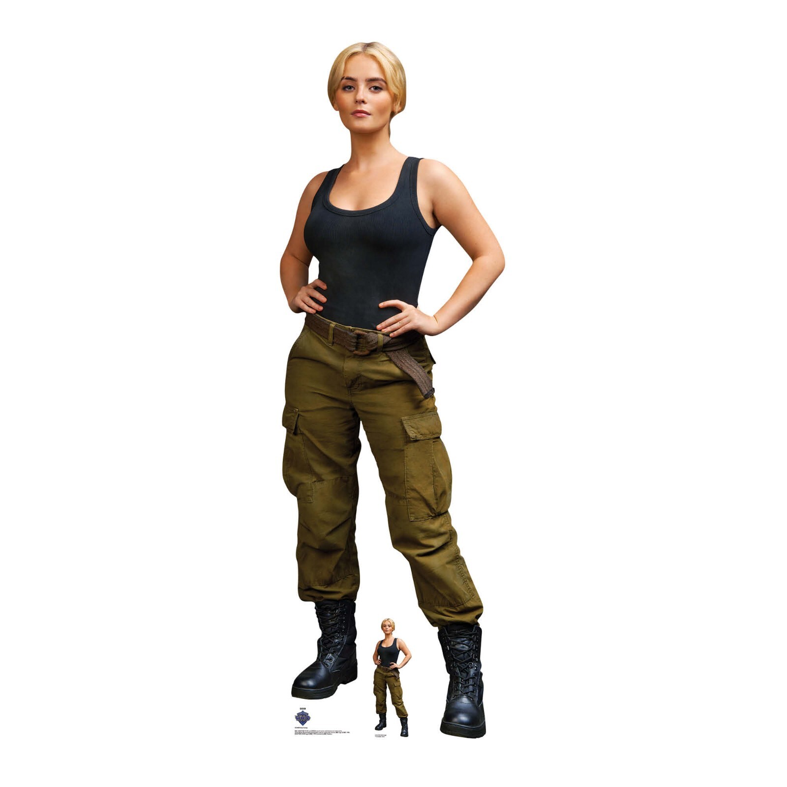 Ruby Sunday Combat Lifesize Cardboard Cutout from The 15th Doctor Who Free Mini