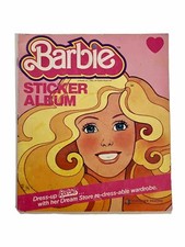 1983 Topps Mattel Dress-up Barbie Sticker Album Figurine Panini Partially Filled