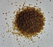 Amber Crushed Glass For Crafts 2mm size