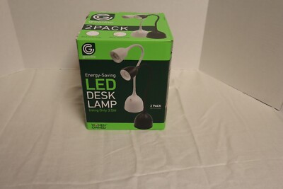 Greenlite - Energy-Saving LED Flexible Desk Lamps -  2 Pack Black  