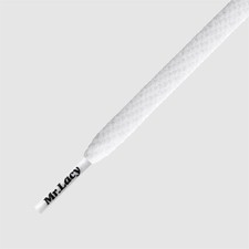 Laces Mr Lacy Skinnies -White Skinny Flat shoelaces Slim Laces 6 mm wide 120cm